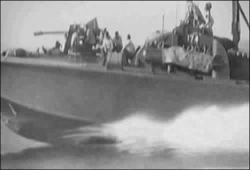 PT boat at speed